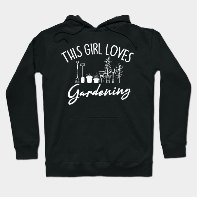 This Girl Loves Gardening Hoodie by Yazdani Hashmi